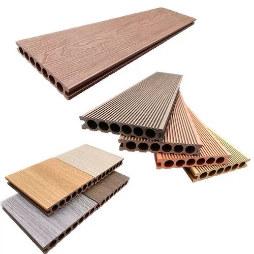 室外塑木地板户外露台塑木板阳台庭院防腐木塑地板二代共挤塑木板