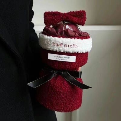 苹果花束玩偶圣诞节苹果玩偶礼物花束平安夜女朋友闺蜜新款