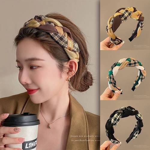 高举顶发箍高颅顶压发箍女高端复古麻花发箍洗脸防滑发卡2025新款