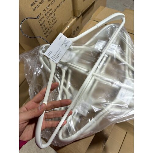 出迪拜订单 KINGPAL宽肩3cm干湿两用肤感漆大衣西装衣挂衣撑