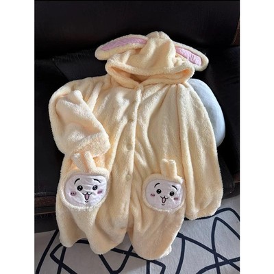 可爱小八乌萨奇睡袍睡衣女冬季