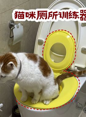 猫咪马桶训练器可拆卸猫砂盆超大号防外溅防臭家用坐便蹲便猫厕所