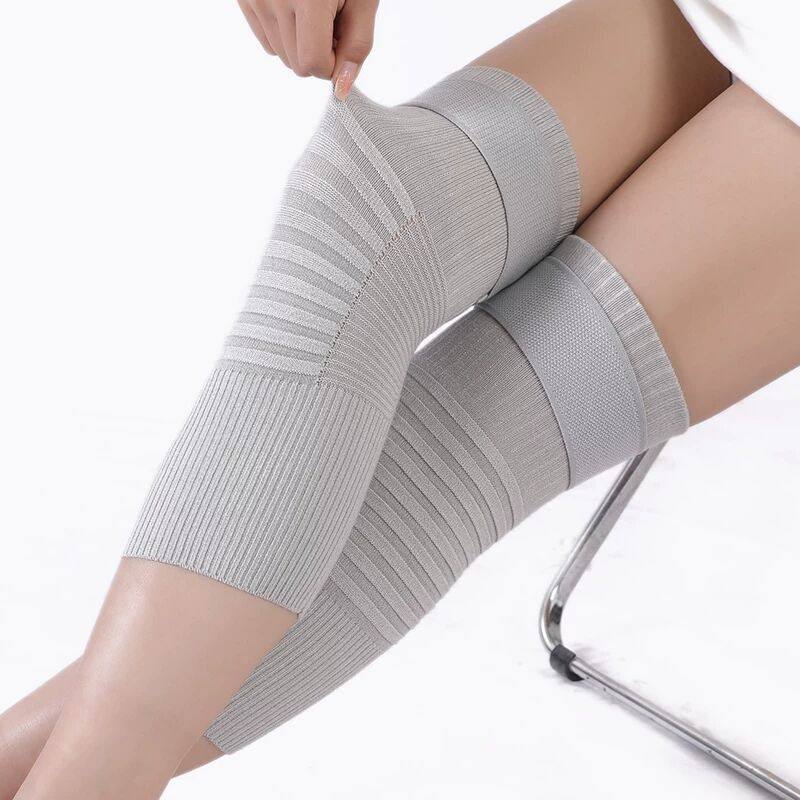 纯棉绑带防滑护膝保暖老寒腿男女士夏天空调房膝盖防寒加长护腿套