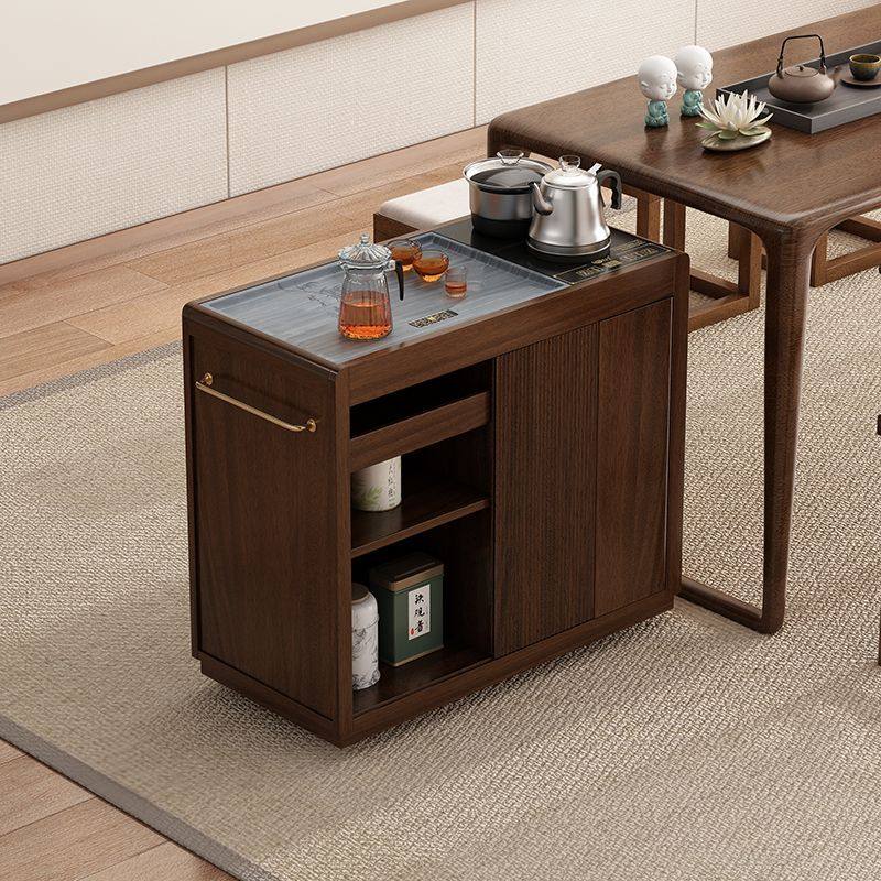 实木移动茶水柜茶几家用边几沙发边柜胡桃木烧水壶客厅移动茶台,商业/办公家具,办公茶水柜,淘宝优惠券,粉丝福利购,淘宝优惠卷