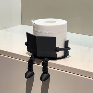 卫生纸架阅读搭子厕所卷筒卫生纸架3D打印创意纸巾收纳化妆室桌面
