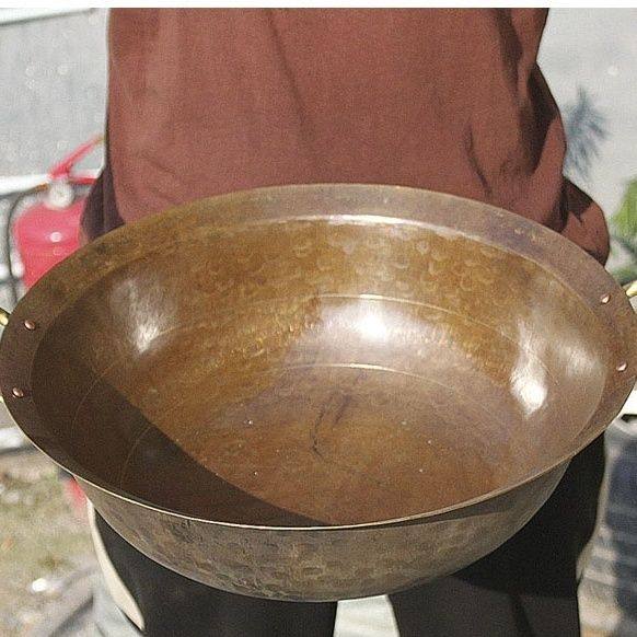 纯黄铜铜锅 加厚炒菜锅 熬阿胶熬糖锅 铜火锅汤锅 蒸焖煮炖炸皆可