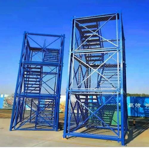 桥梁安全梯笼组合防护梯笼施工安全爬梯桥梁施工桥梁安全爬梯厂家