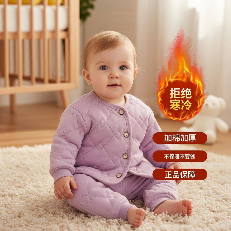 儿童加绒棉袄校服神器男女童保暖内衣套装秋冬三层中大童夹绒内穿,童装/婴儿装/亲子装,家居服套装,淘宝优惠券,粉丝福利购,淘宝优惠卷