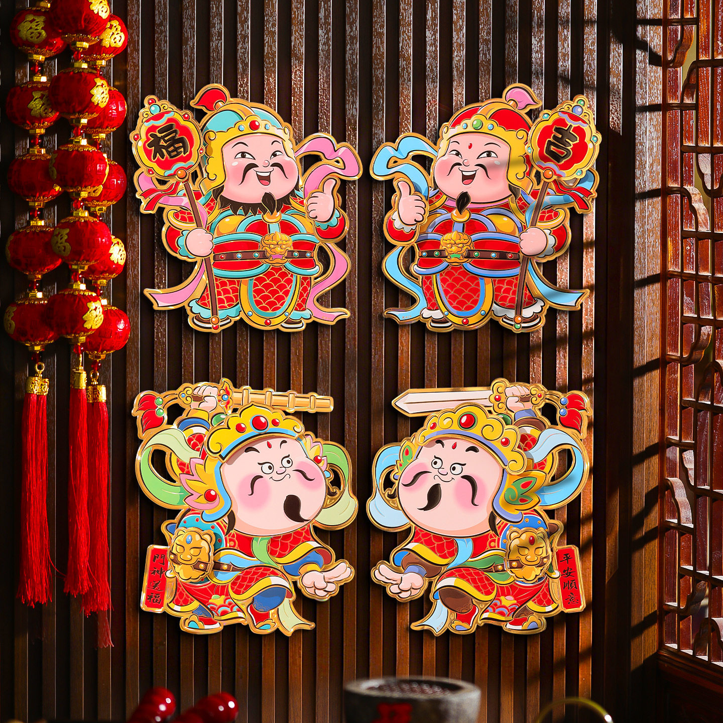 新年对贴2026新款马年福字门贴春节过年大门布置装饰立体年画墙贴,节庆用品/礼品,门神,淘宝优惠券,粉丝福利购,淘宝优惠卷