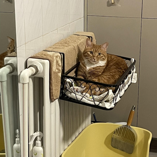 悬挂式猫窝四季通用宿舍家用暖气片旁猫吊床冬季阳台晒太阳猫爬架