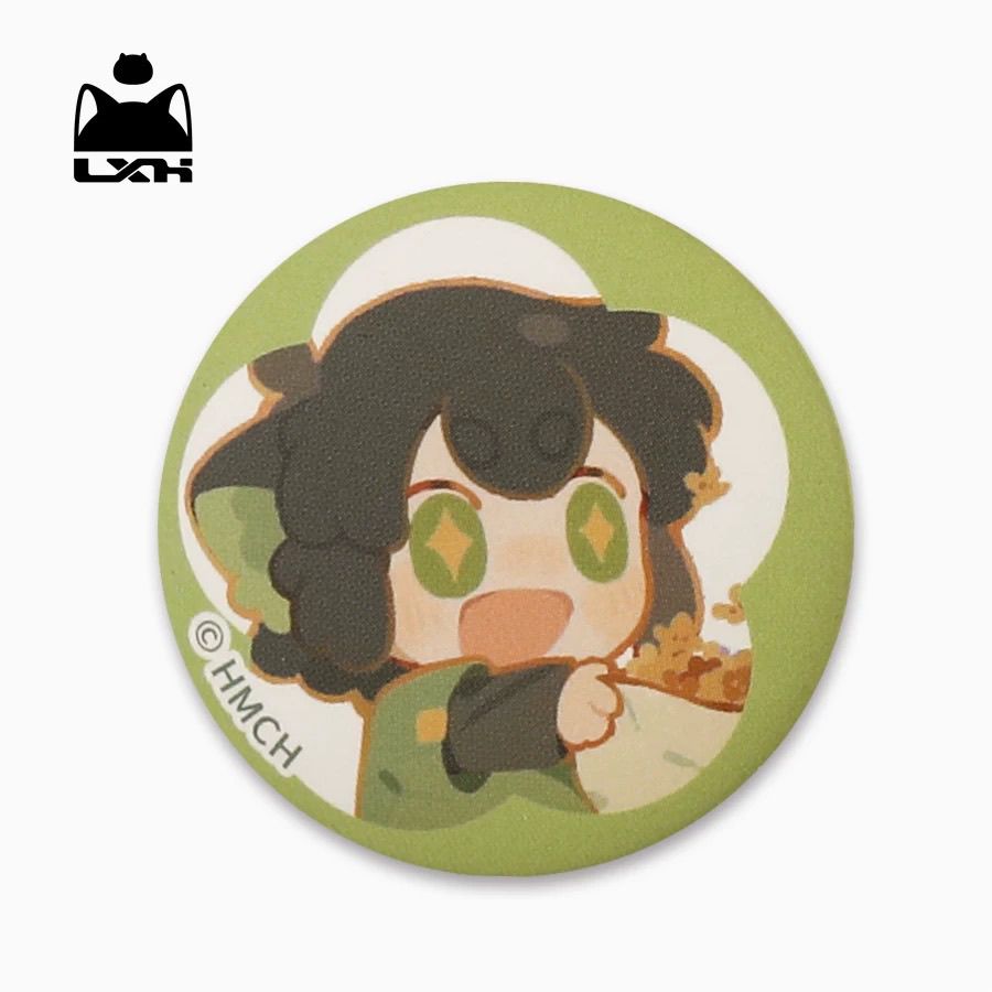 罗小黑25年迷你节气马口铁徽章 代餐扎痛包生日礼物圆形