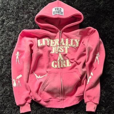 American Y2K hip hop letter 3D printed hoodie personality