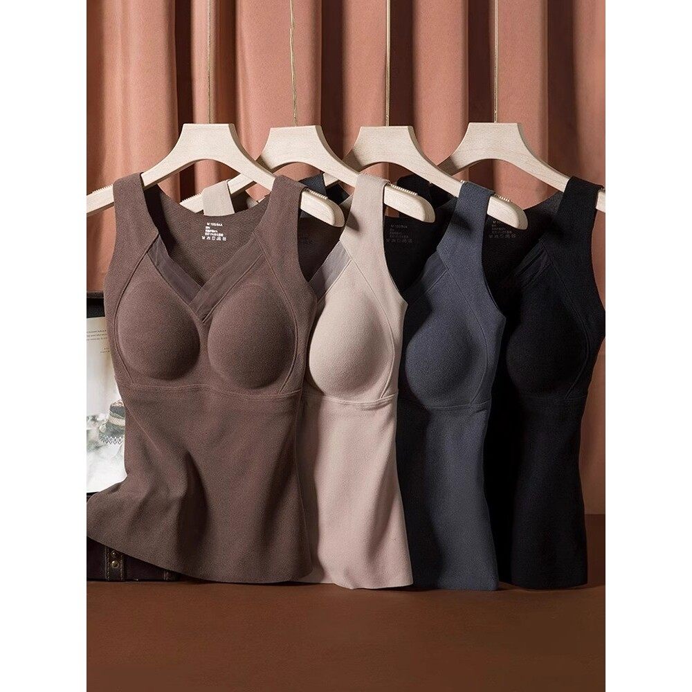 秋冬保暖无痕背心冬季免穿文胸带胸垫美背固定杯上衣打底保暖衣,女士内衣/男士内衣/家居服,保暖背心,淘宝优惠券,粉丝福利购,淘宝优惠卷