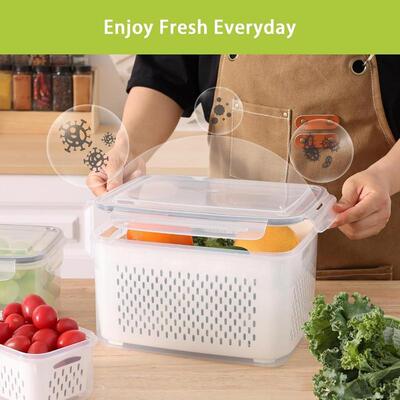 Kitchen Refrigerator Fruit Container Set Pc