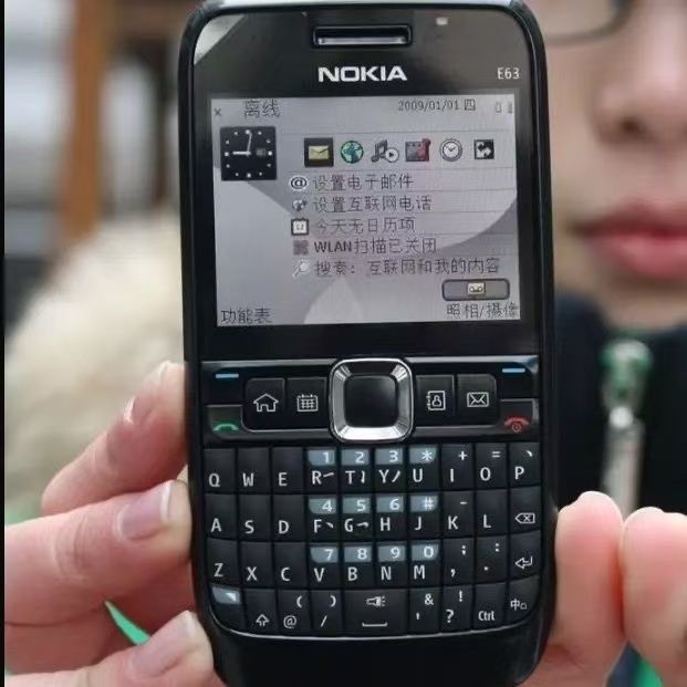 Nokia/诺基亚 E63经典塞班直板全键盘移动联通戒网工作备用老人机