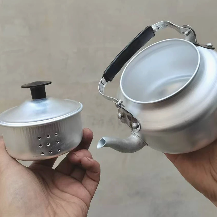 茶壶老式复古泡茶壶家用户外小铝壶迷你小茶壶饭店餐厅炭火围炉壶