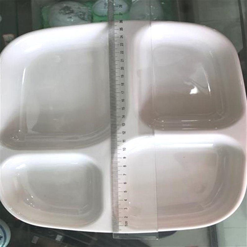 儿童成人国画仿瓷防摔四格调色盘调色盒大容量方形调色盘