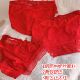 正大红色牛奶丝本命年喜庆过年礼物女生内裤 大码 胖妹妹200斤蕾丝