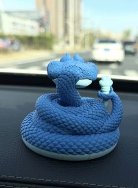 新款动物城同款盖瑞小蛇摆件创意3D打印桌面装饰高颜值纪念收藏