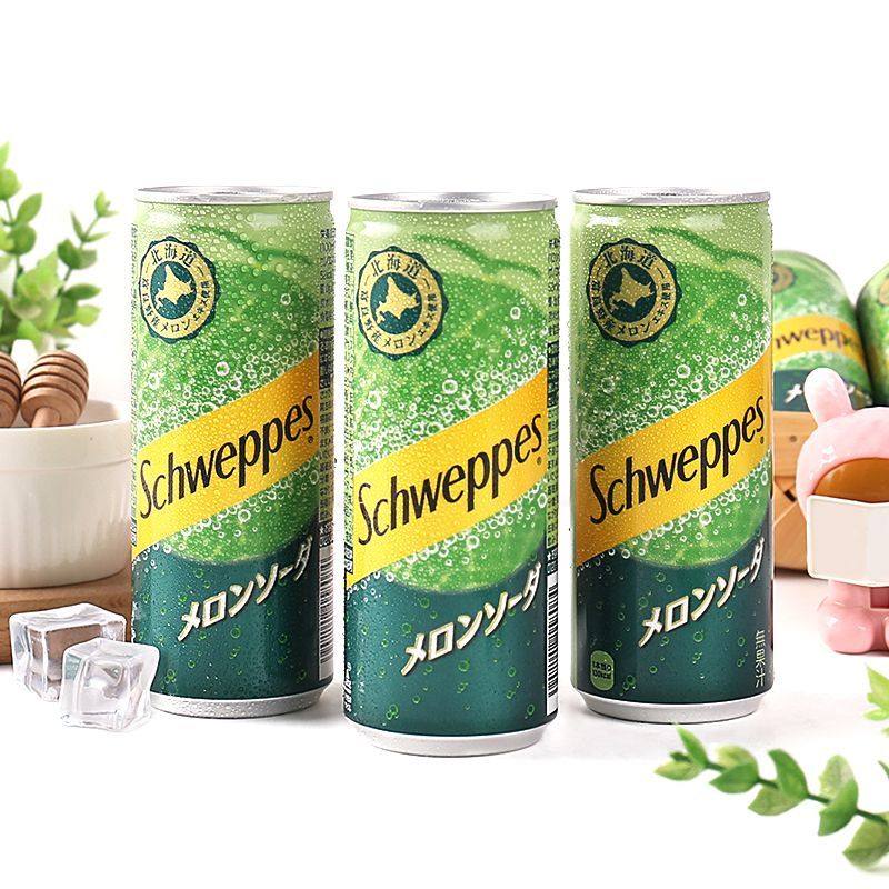 罐装饮料日本哈密瓜味汽水碳酸饮料哈蜜瓜气泡水进口饮品250ml