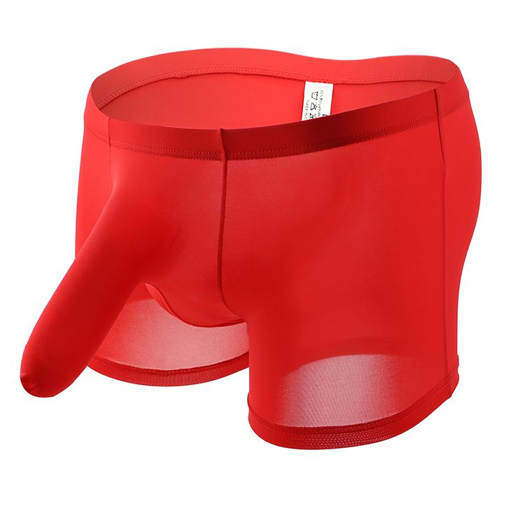 新款男士内裤平角裤分离大象鼻短裤性感速干独立仓个性青年四角裤