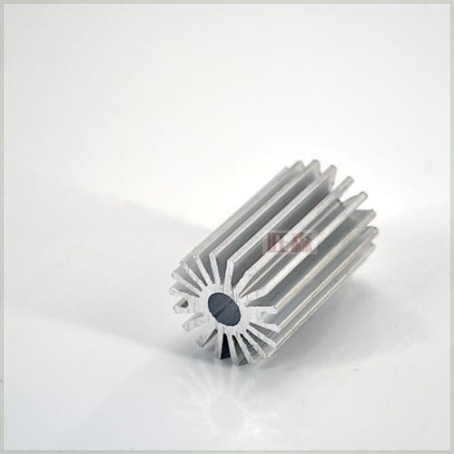 LED铝型材散热片灯具散热片散热器20mm圆形太阳花铝材散热片