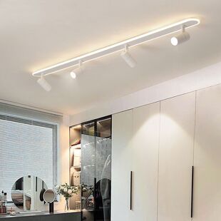 明装轨道射灯无主客厅家用走廊过道灯长条衣帽间专用灯阳台吸顶灯