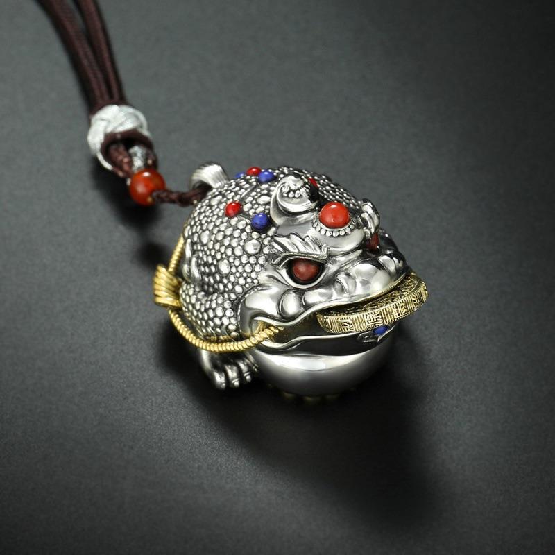 纯铜双色金蟾摆件手把件