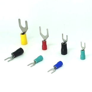 sv叉型预绝缘1.25 3冷压线鼻子接线端子u型Y形端头铜鼻子线耳压线