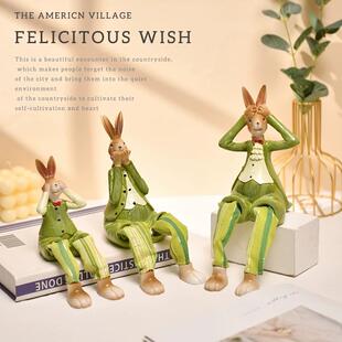 花园摆件吊脚娃娃户外庭院造景客厅电视柜露台阳台园艺花架装饰品