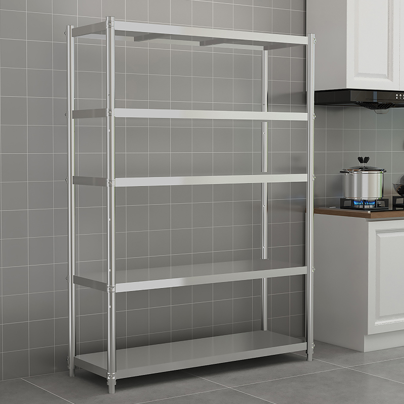 不锈钢置物架货架落地多层阳台置物架厨房储藏室仓库收纳整理定制