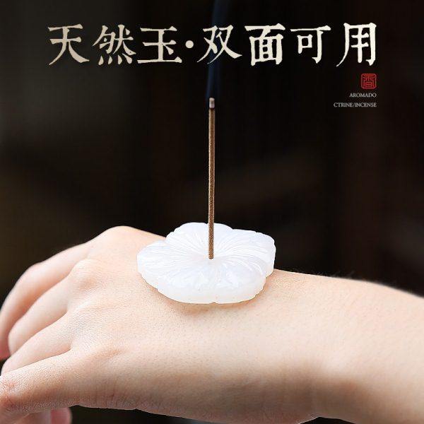 玉石香插香炉家用室内香插不落灰香座线香底座点香摆件香薰炉茶道,家居饰品,香薰炉,淘宝优惠券,粉丝福利购,淘宝优惠卷