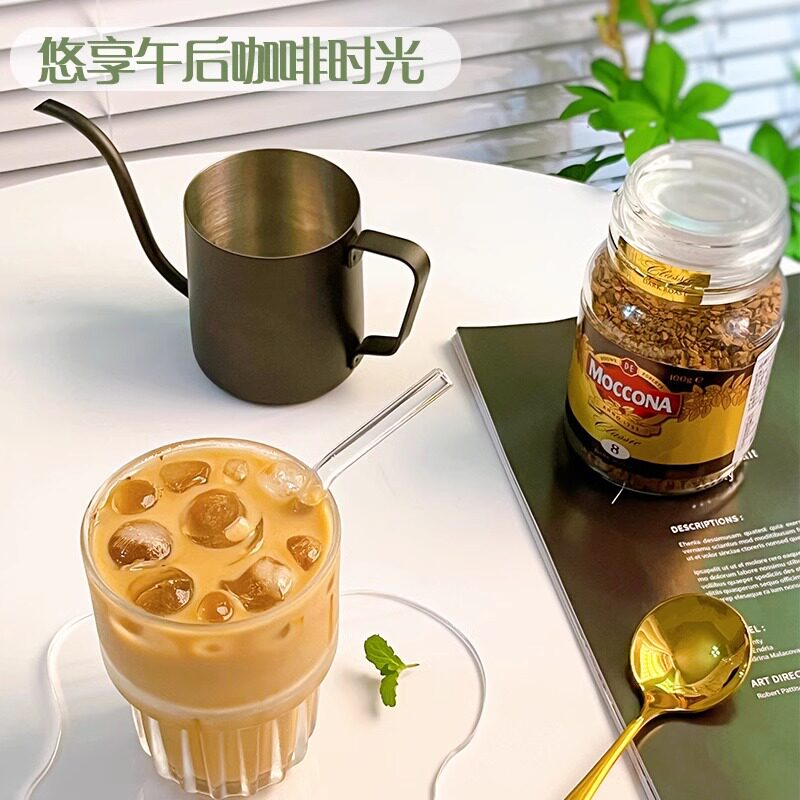 摩可纳冷萃冻干黑咖啡粉8号深度烘焙100gx1瓶加班提神美式速溶官