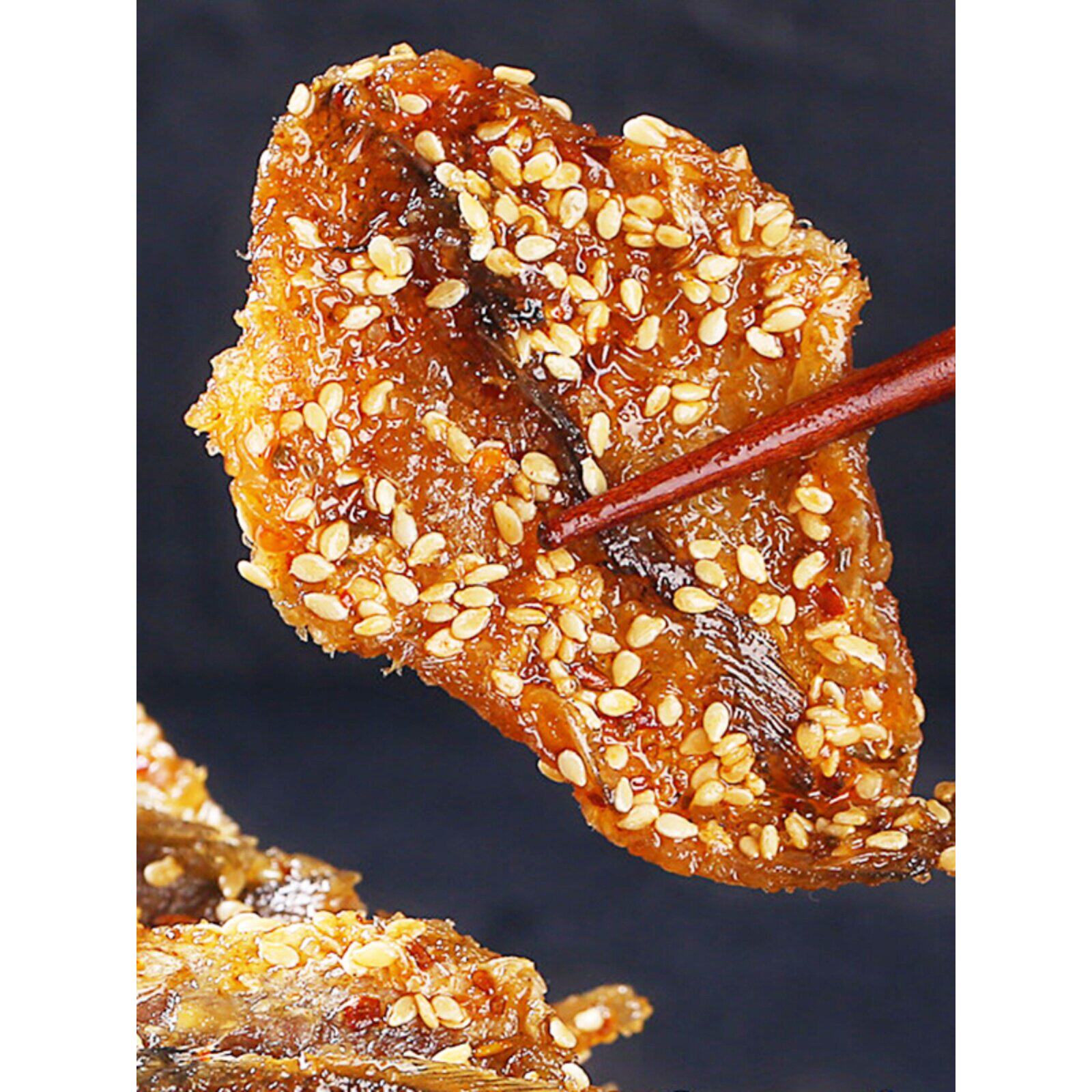 蜜汁黄花鱼片香酥小黄鱼干即食零食小吃休闲食品海味小鱼干小鱼仔