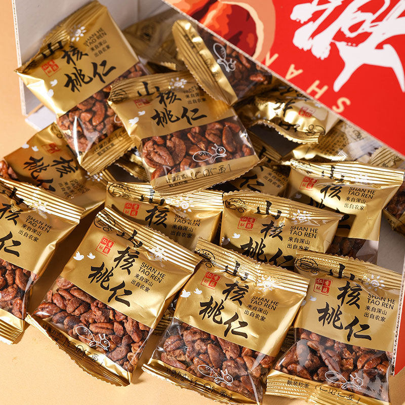 仁小包装礼盒装500g小核桃仁山核
