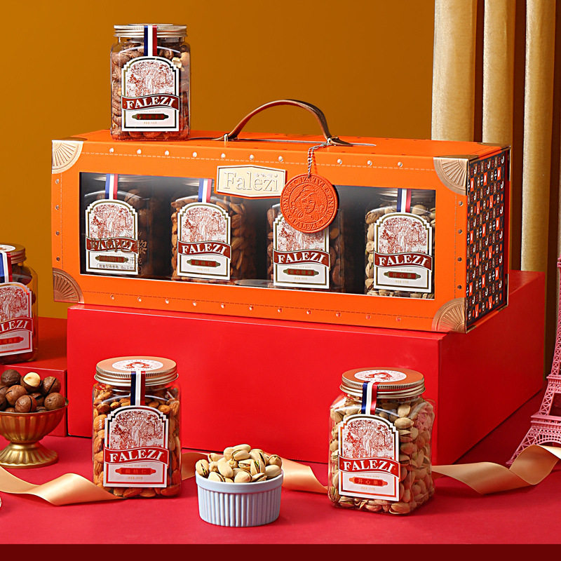 坚果礼盒罐装纯干果大礼包春节礼品客户伴手礼长辈元旦送礼官方旗