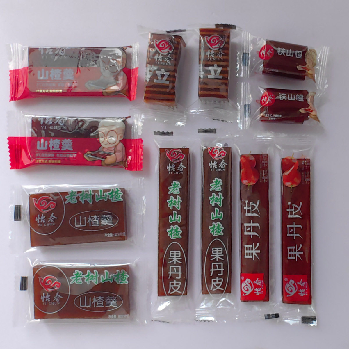 山楂羹铁山楂老树山楂果丹皮6款可选独立小包称重一箱10斤官方旗