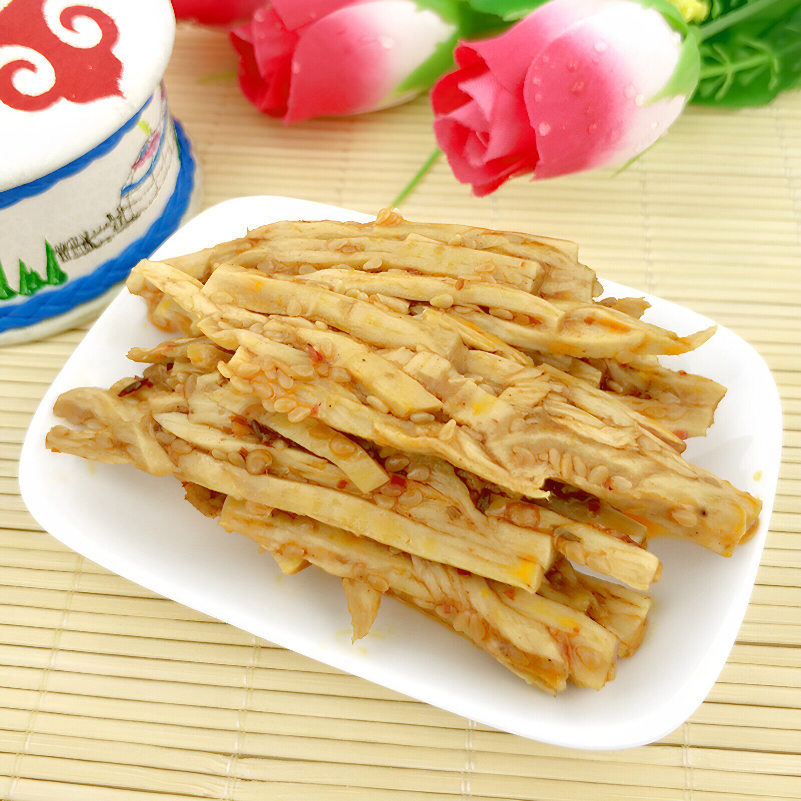 牛板筋内蒙古特产牛肉辣条休闲美味零食小吃香辣烧烤独立装官方旗