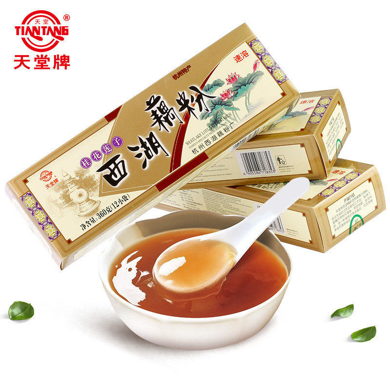 牌西湖藕粉360gX3盒装杭州特产桂