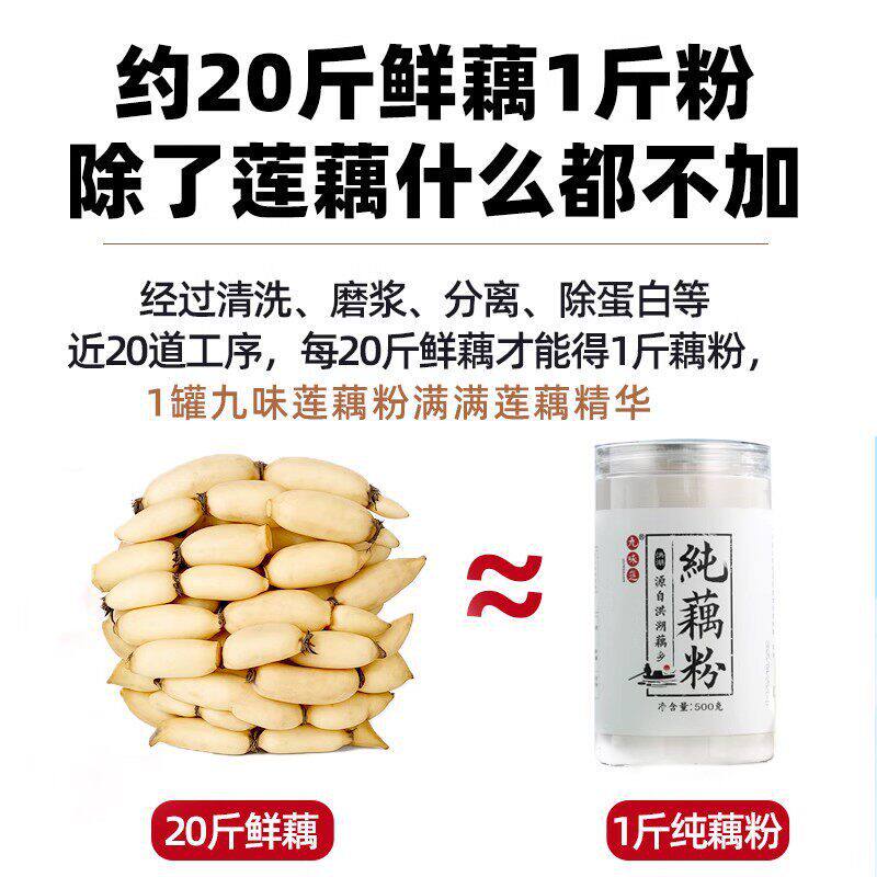九味莲正宗洪湖纯藕粉孕妇儿童老