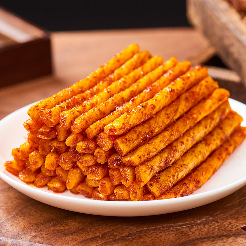素牛筋辣条麻辣素牛板筋办公室休闲小包辣条零食官方旗舰店