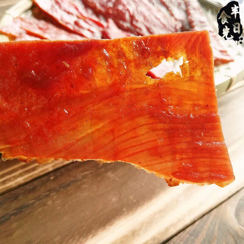 正宗靖江猪肉脯干500g大碎副片散装称重原味蜜汁香辣零食特产包邮