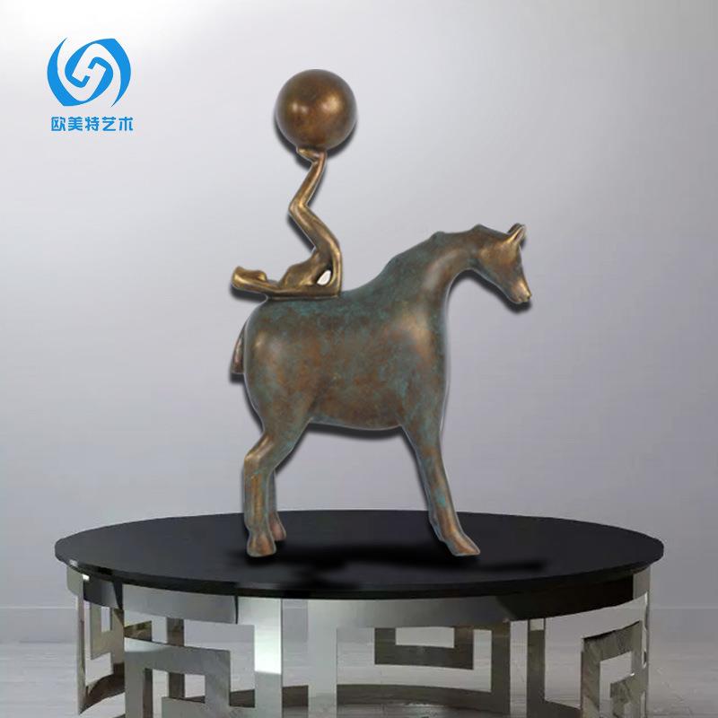 现代简约休闲金属动物铜艺摆设家居客厅玄关酒柜桌面小摆件装饰品