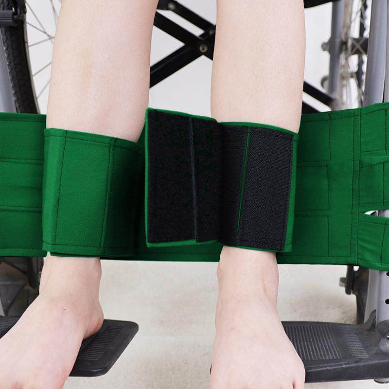 腿无力病人轮椅防护带轮椅腿部约束带 防护老人脚部卷入车轮用品