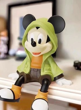 创意坐姿卡通米奇客厅电视柜桌面摆件可爱装饰公仔摆设入户装饰品