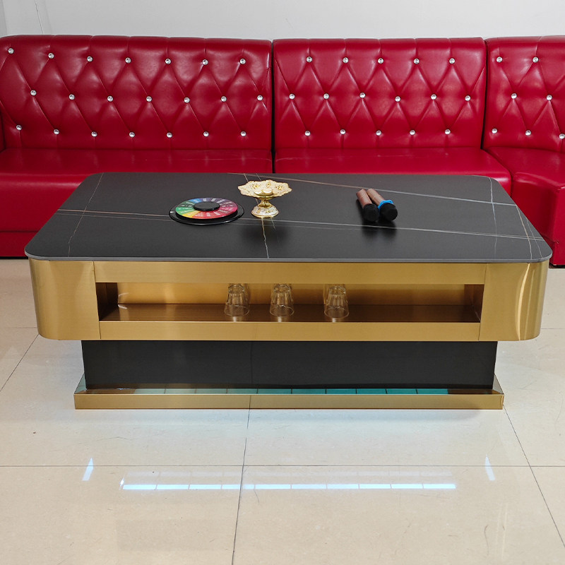 KTV不锈钢茶几岩板酒吧大师设计简约现代发光轻奢圆角放置物品,商业/办公家具,酒吧桌,淘宝优惠券,粉丝福利购,淘宝优惠卷