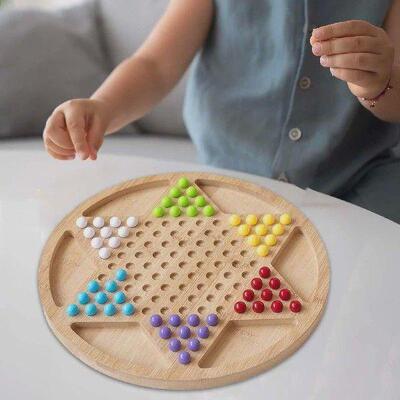 Chinese Checkers Game Set Classic Strategy Game 11.4in Easy
