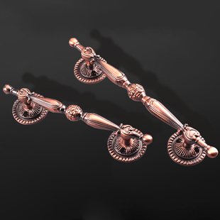 欧式 拉手大门房门木门对开门阳台推拉门拉手隐形门把手 仿古铜明装