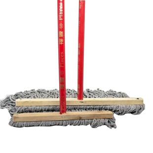 包邮 平地木杆老式 大拖把4060CM棉线吸水墩布工业厂房饭堂酒店物业