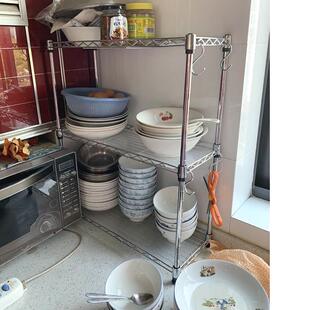 A5L厨房夹缝置物架长宽15202530cm锅疏菜碗冰箱窄缝隙多层收纳架